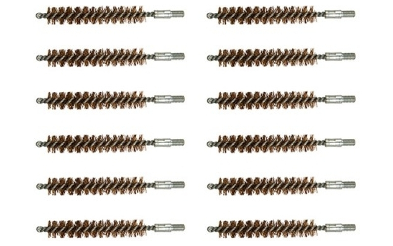 Brownells 375 caliber double-tuff bronze rifle brush 12 pack
