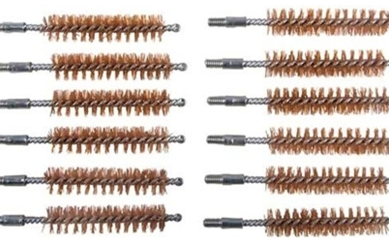 Brownells 458 caliber double-tuff bronze rifle brush 12 pack