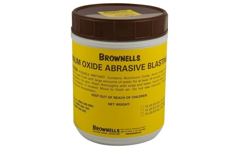 Brownells Aluminum oxide abrasive blasting coarse 120 grit 6lbs