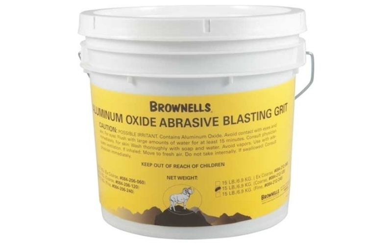 Brownells Aluminum oxide abrasive blasting coarse 120 grit 15lbs
