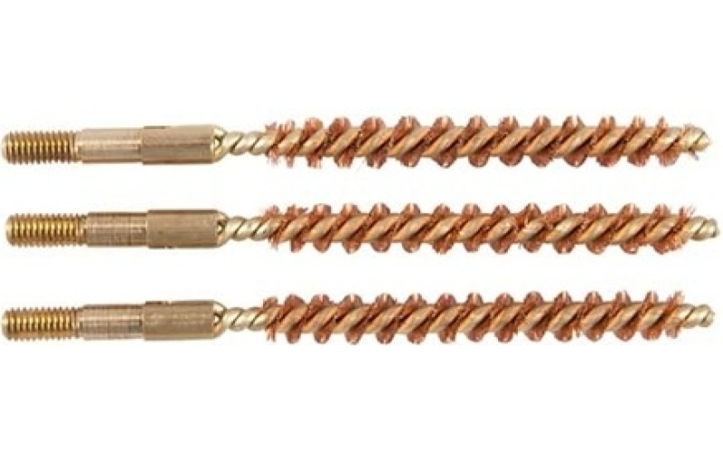 Brownells 22 caliber ''special line'' brass rifle brush 8-36 tpi 3pk