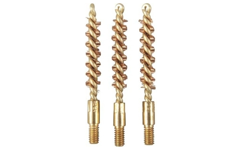 Brownells 22 caliber ''special line'' brass pistol brush 3 pack