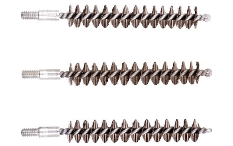 Brownells 375 caliber standard line stainless rifle brush 3 pack