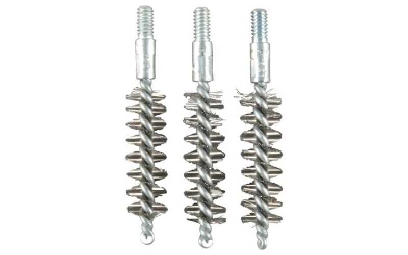Brownells 9mm, 38/357 cal standard line stainless pistol brush 3pk