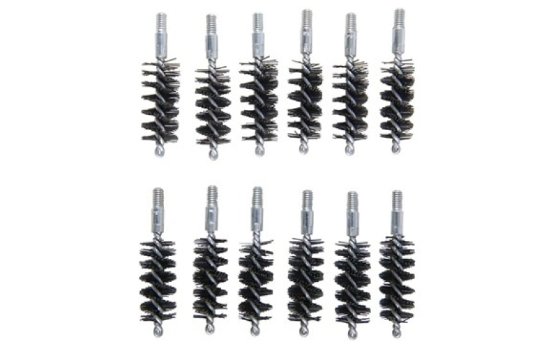 Brownells 44-45 caliber 8-32m nylon pistol brush 12/pack