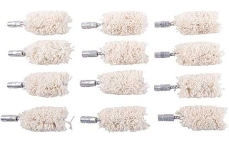 Brownells 12 gauge cotton bore mop 12 pack