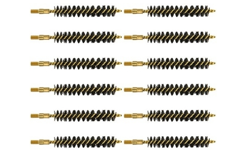 Brownells 375 caliber heavy weight nylon rifle brush 12 pack