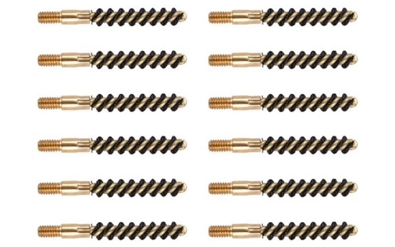 Brownells 22 caliber heavy weight nylon pistol brush 12 pack