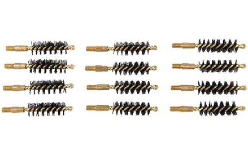 Brownells 9mm, 38/357 caliber heavy weight nylon pistol brush 12pk