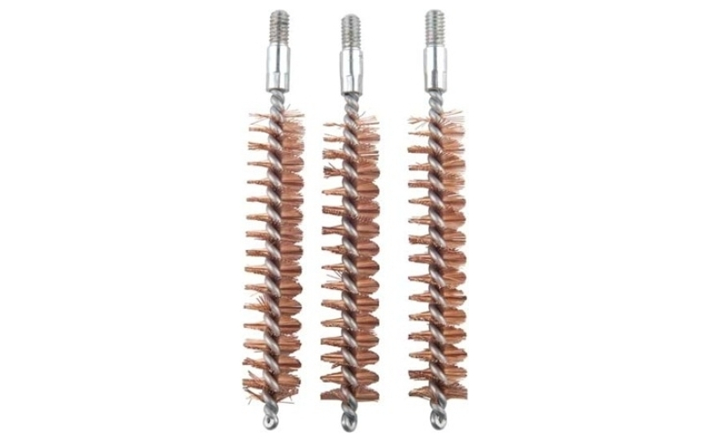Brownells 10mm, 40 caliber bronze chamber brush 3 pack