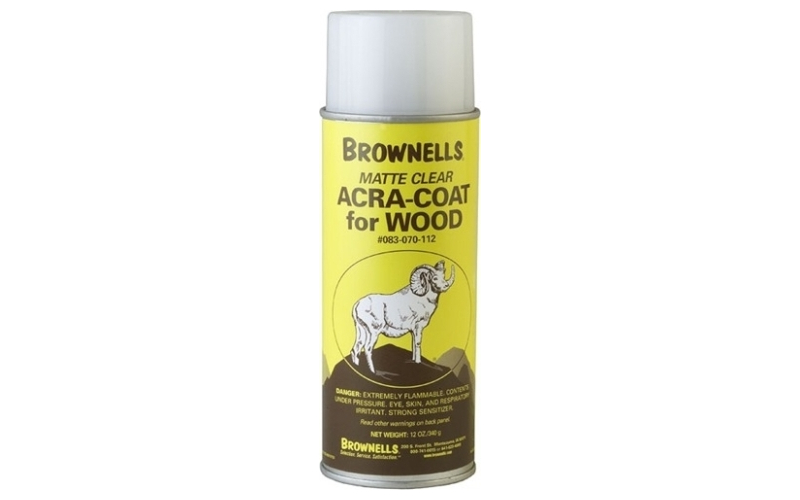 Brownells Acra-coat for wood gloss clear 12oz