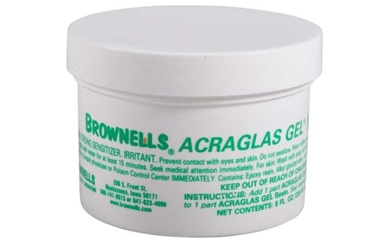 Brownells 8 oz. acraglas gel resin