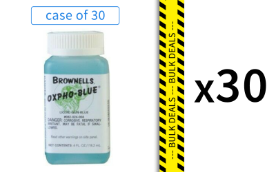 30 pack of Brownell Oxpho-Blue Professional Grade Cold Blue (4oz)