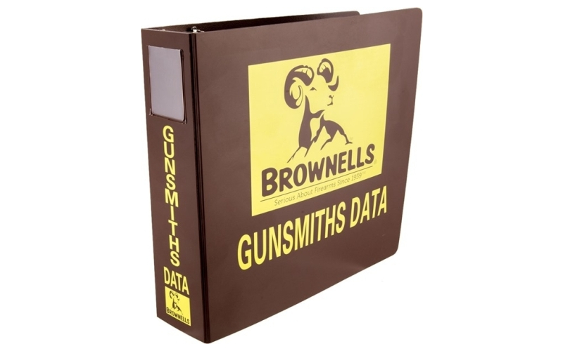 Brownells Data ring binder for loose leaf edition-2 1/2'' wide