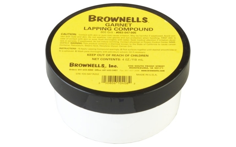 Brownells Gk-5 garnet lapping compound 600 grit