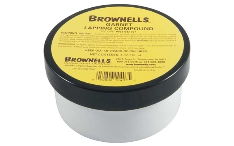 Brownells Gk-7 garnet lapping compound 800 grit