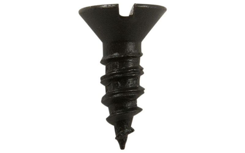 Brownells 6x3/8'' steel flat head wood screws blued 12 pack