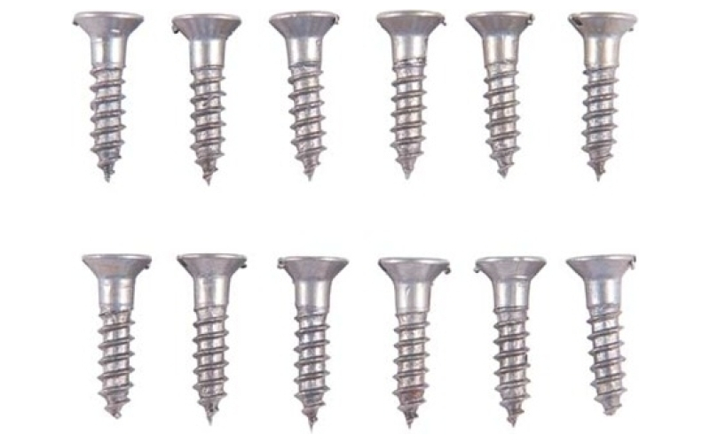 Brownells 6x5/8'' steel flat head wood screws blued 12 pack