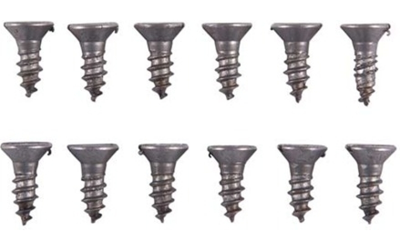 Brownells 8x1/2'' steel flat head wood screws blued 12 pack