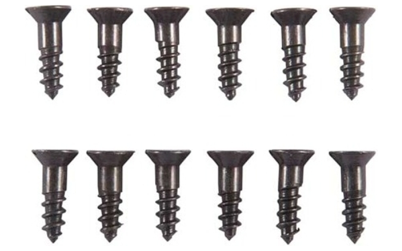 Brownells 8x5/8'' steel flat head wood screws blued 12 pack
