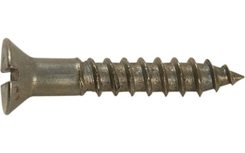 Brownells 8x1'' steel flat head wood screws blued 12 pack