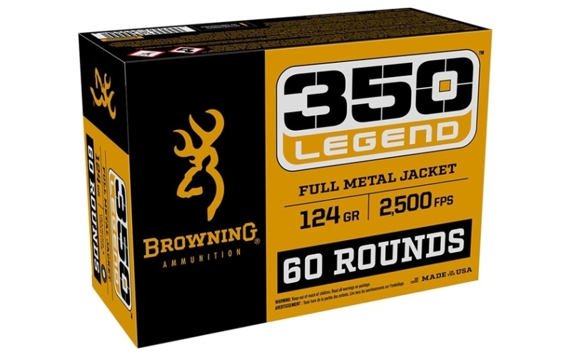 Browning 350 legend 124gr full metal jacket 60/box