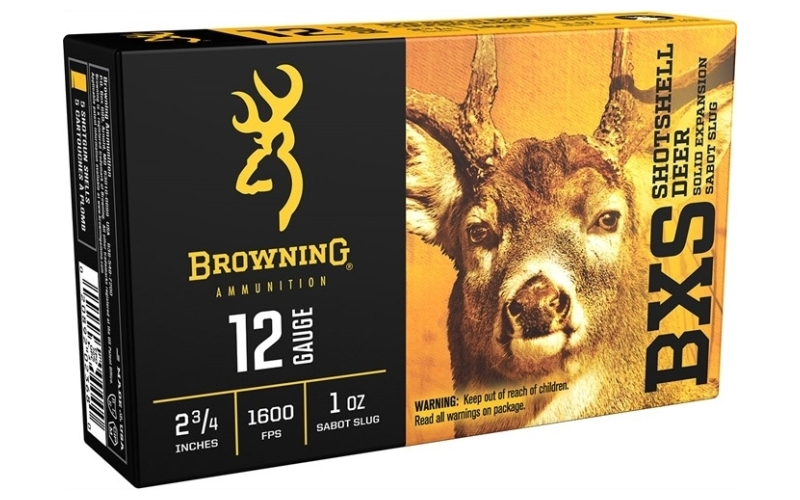 Browning 12 gauge 2-3/4'' 1oz sabot slug 5/box