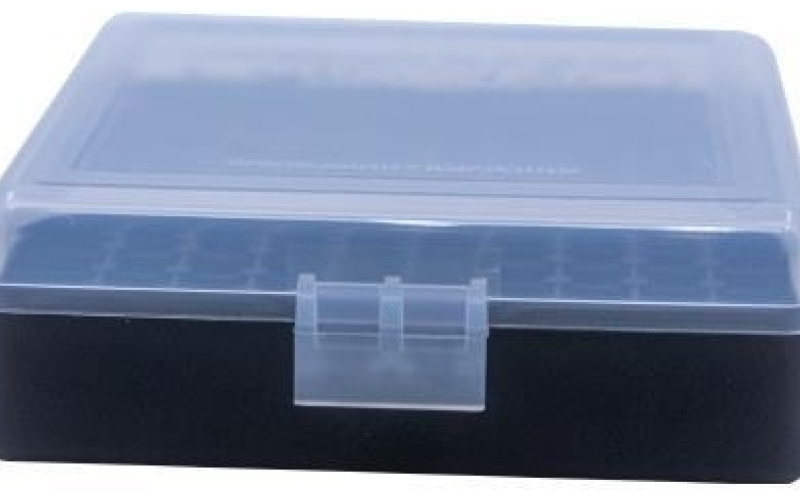 .22 lr 100rd clear/black ammo box