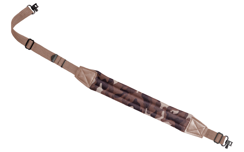 Bulldog Cases DLX Rifle Sling, 1" Wide, Nylon, Throwback Camo, Includes Quick Release Swivels BD810TBC