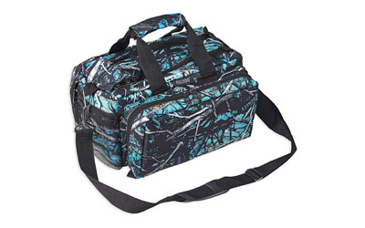 Bulldog Cases Deluxe, Range Bag, Blk/ Serenity Camo, Nylon, Medium, Includes Shoulder Strap BD910SRN