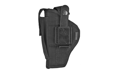 Bulldog Cases Extreme Belt Holster, Fits Most 2.5"-3.75" Barrel Compact Autos with Laser or Light, Ambidextrous, Nylon, Black FSN-19C