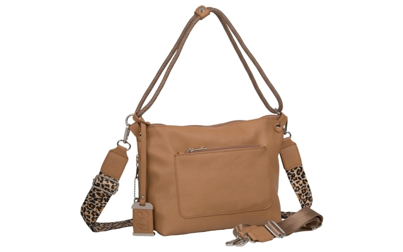 Bulldog Cases Hobo Purse with Holster, Cheetah Print, Tan, Leather BDP-076