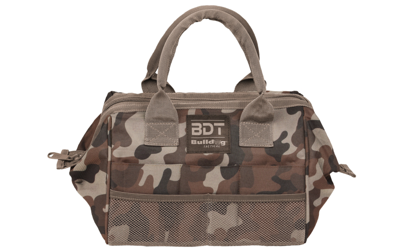 Bulldog Cases BDT Tactical Ammo & Accessory Range Bag, 12"x8"x10", Nylon, Throwback Camo BDT405TBC