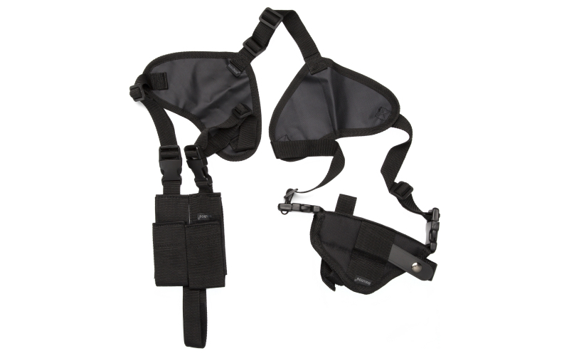 Bulldog Cases Deluxe Pro Shoulder Holster, Fits Large Revolver With 2.5" Barrel, Ambidextrous, Black WSHD 2