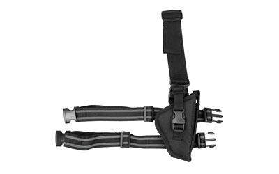 Bulldog Cases Pro Tactical Leg Holster, Fits Medium/Large Frame Auto Handgun, Right Hand, Black WTAC 7R