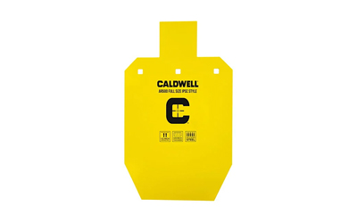 Caldwell AR500 IPSC 33% Steel Target, 10"x6.1"x0.4", Powder Coat Finish, Yellow 1116697