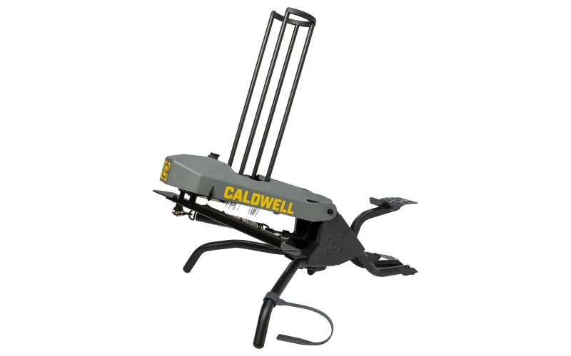 Caldwell Claymore Clay Target Thrower, Foot Pedal Powered, Holds Up to 50 Clays, Throws up to 70 Yards, Black 1122187