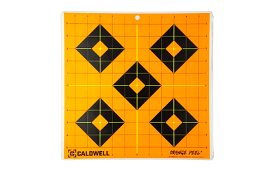 Caldwell Sight-In Target, 12", Orange/Black, 25 Sheets, (5) 5-Packs 1166105
