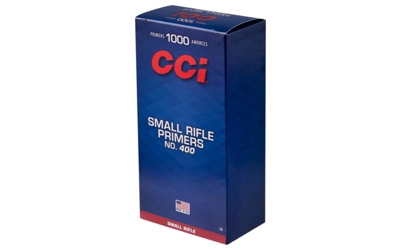CCI #400 small rifle primers 1,000/box