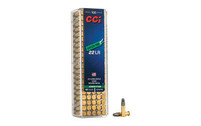 CCI Ammunition Competition, 22LR, 40 Grain, Lead Round Nose, 100 Round Box 33