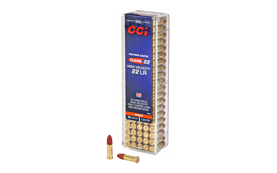 CCI Ammunition High Velocity, 22 LR, 40 Grain, Lead Round Nose, 100 Round Box 944CC