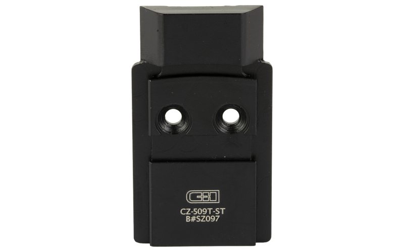 C&H Precision V4, Optic Mounting Plate, Fits Optic Ready CZ P10  to Holosun 509T, Anodized Finish, Black CZ-509T-ST