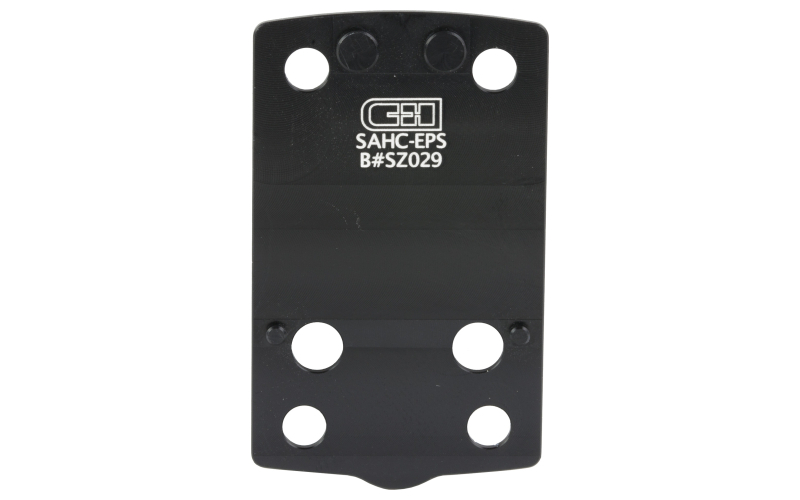 C&H Precision V4, Optic Mounting Plate, For Springfield Hellcat to Holosun EPS/EPS Carry, Anodized Finish, Black, Includes Mounting Hardware SAHC-EPS