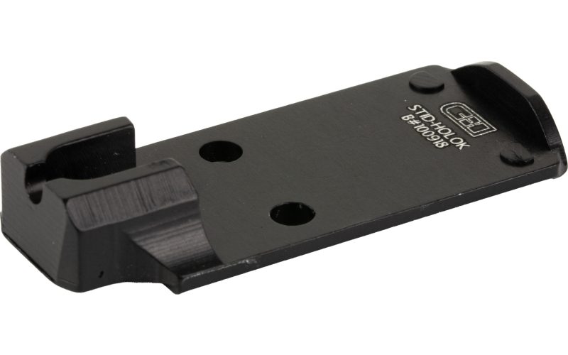 C&H Precision V4, Optic Mounting Plate, For Staccato Duo to Holosun 407K/507K, Anodized Finish, Black STID-HOLOK