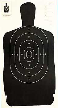 Champion Traps & Targets Police Silhouette Target, 24"x45", Silhouette, 100/Pack 40727