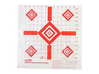 Champion Traps & Targets Redfield Style Precision Sight-In Target, 16"x16", 100/Pack 47387