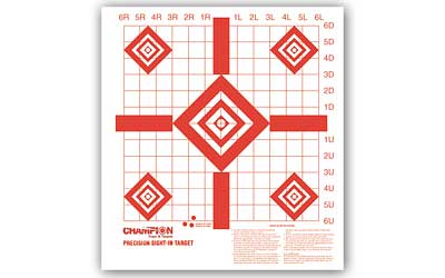 Champion Traps & Targets Rimfire Sight-In Target, Precision, 10 Pack 47388