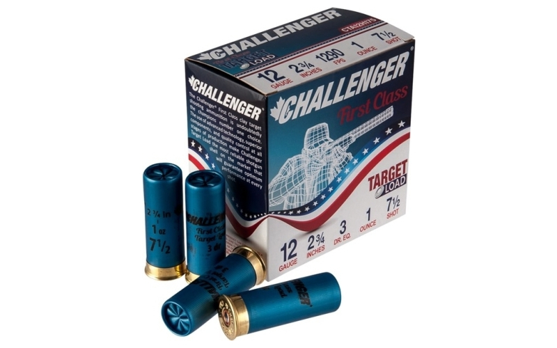 Challenger Ammo 12 gauge 2-3/4'' 1 oz #7.5 shot 250/case (cta12h175)