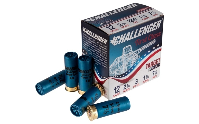 Challenger Ammo 12 gauge 2-3/4'' 1-1/8 oz #7.5 shot 250/case (cta12h75)