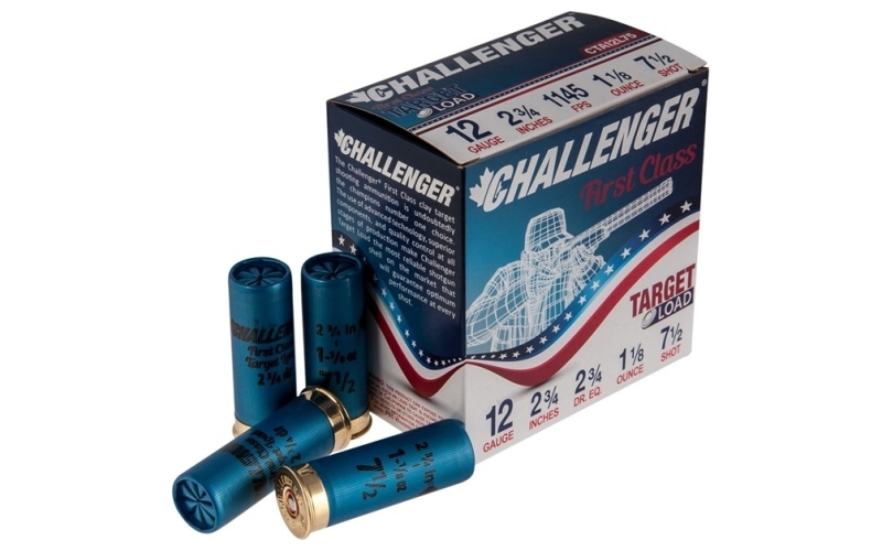 Challenger Ammo 12 gauge 2-3/4'' 1-1/8 oz #7.5 shot 250/case (cta12l75)